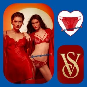 🐉 VS Very Sexy Dragon Embroidered Mesh Strappy Cheekini Panty 🐉